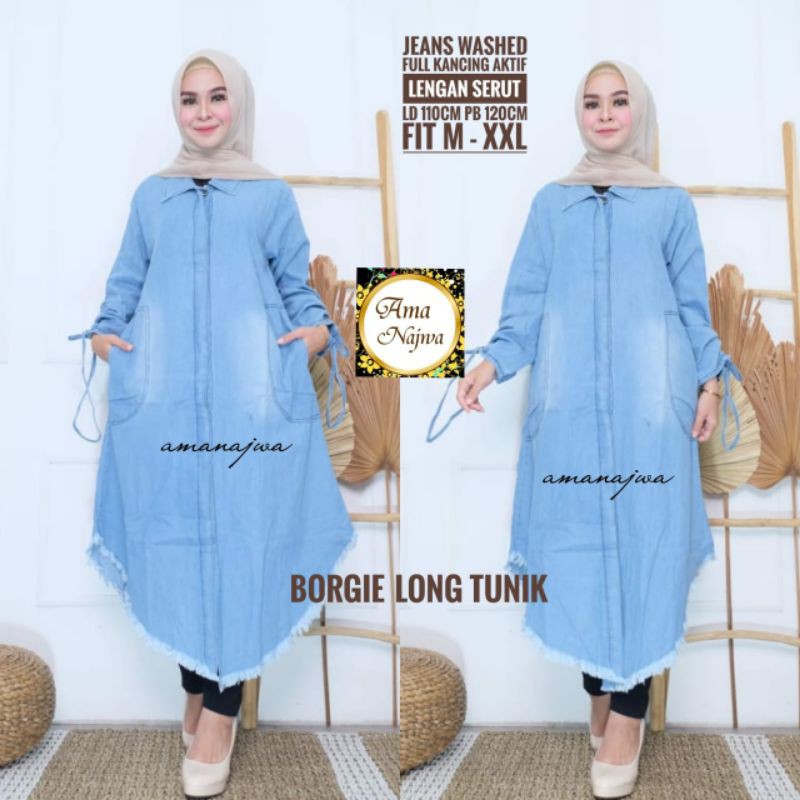 BORGIE LONG TUNIK by AMA NAJWA