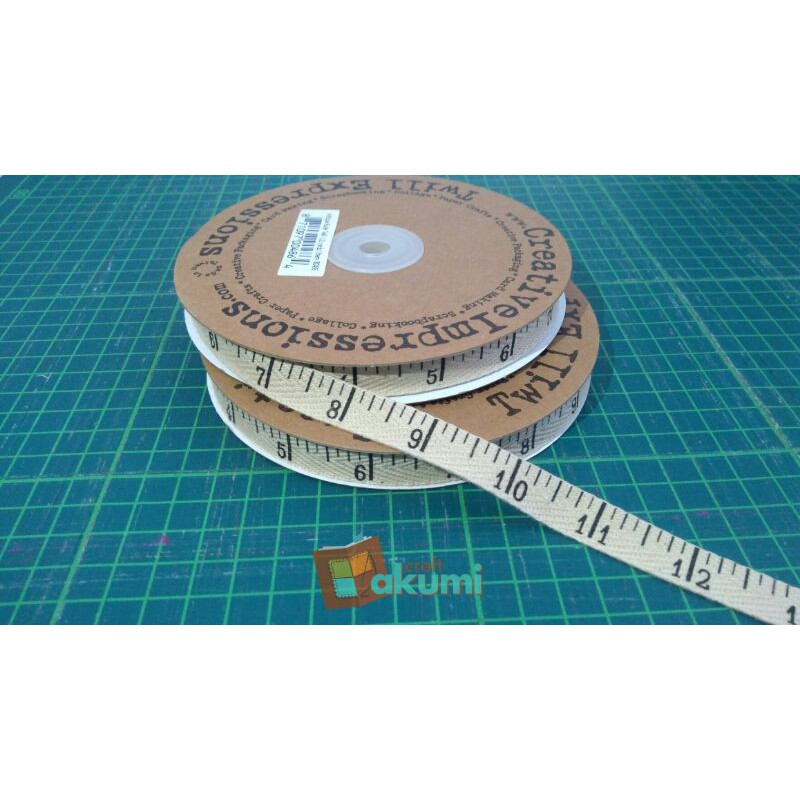 Twill Tape Meteran Natural