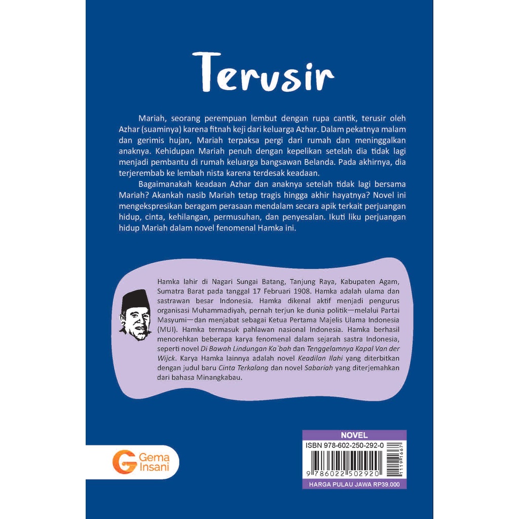 Buku Terusir - Buya Hamka - Gema Insani 100% Original