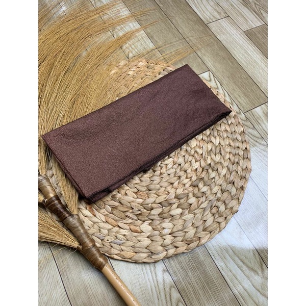 Selendang organza/senteng warna cantik cantik banget-Coklat