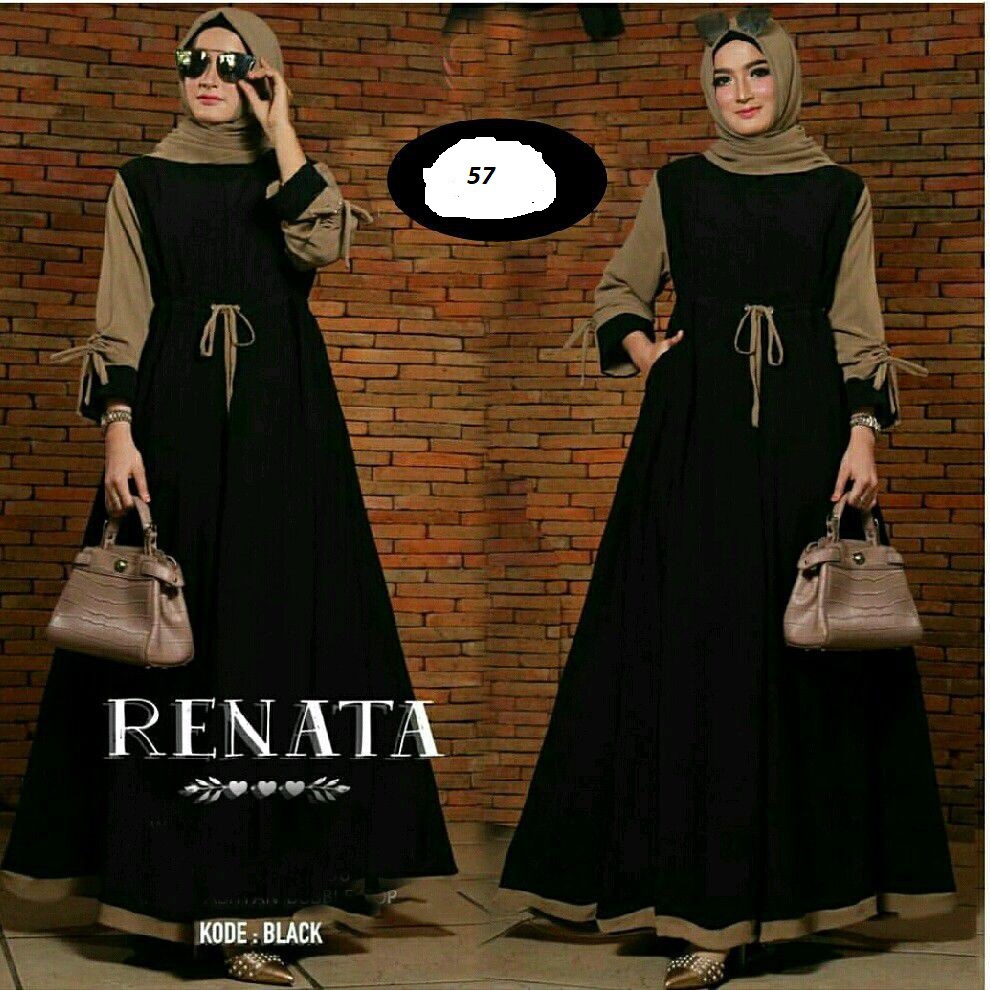 Dress Muslim Coupe Wanita - BHJ 0192 - Original Gareu Fashion