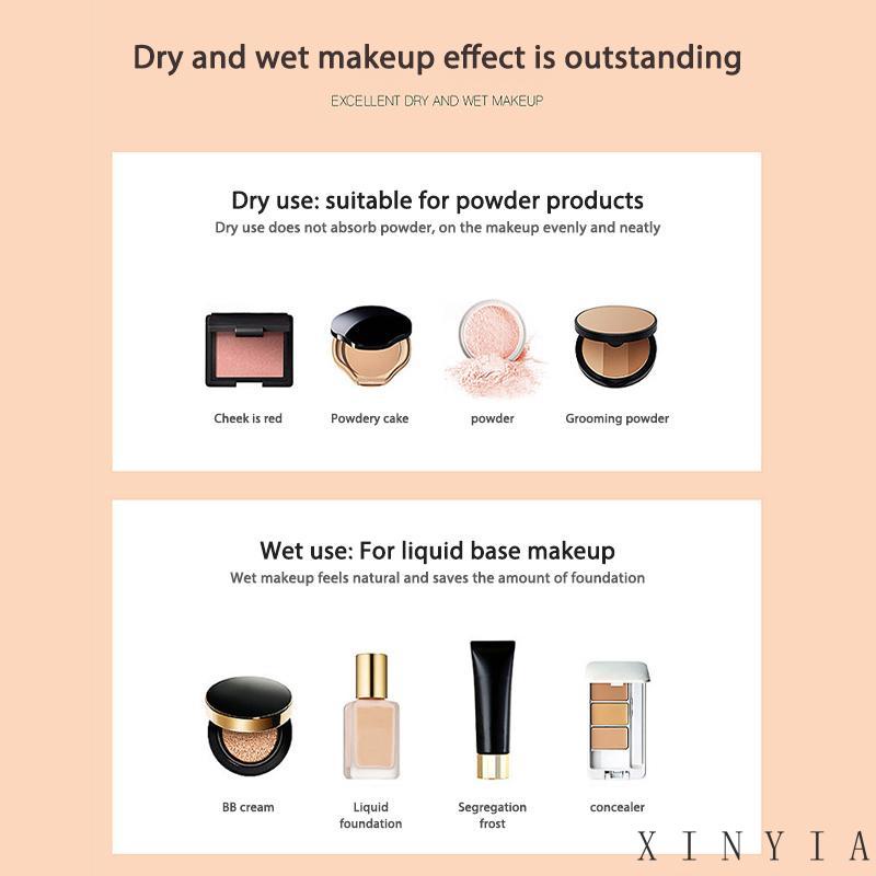 【Bayar di tempat】Makeup Sponge Concealer Halus Kosmetik Powder Puff Cut Bentuk Foundation Water Drop Bevel Make Up Blender