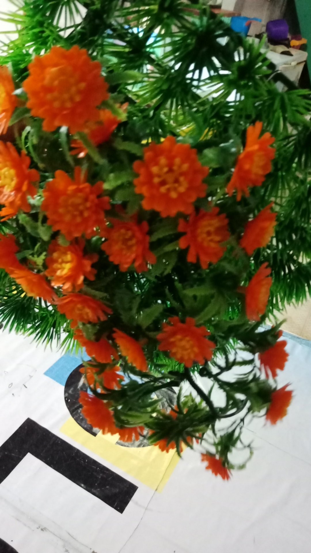 C5 Bunga Aster Gigi/bunga Plastik/daun Rambat Plastik/rumput Plastik/floral Foam/busa Bunga/dekorasi