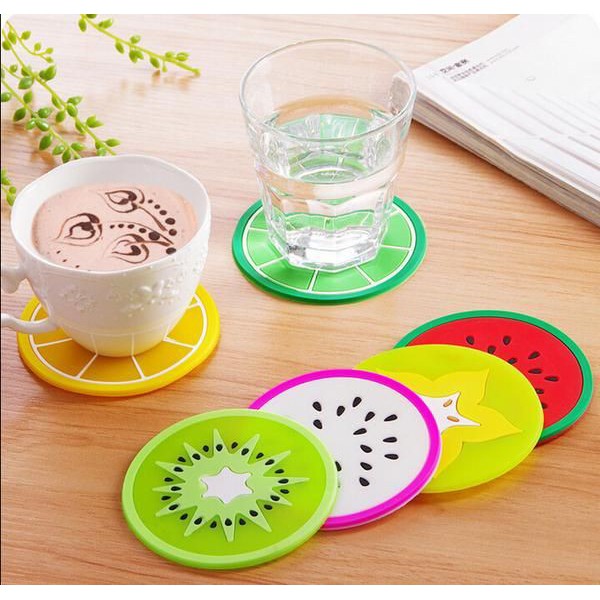 [IMPORT]TATAKAN GELAS SILICONE/ALAS GELAS BENTUK BUAH