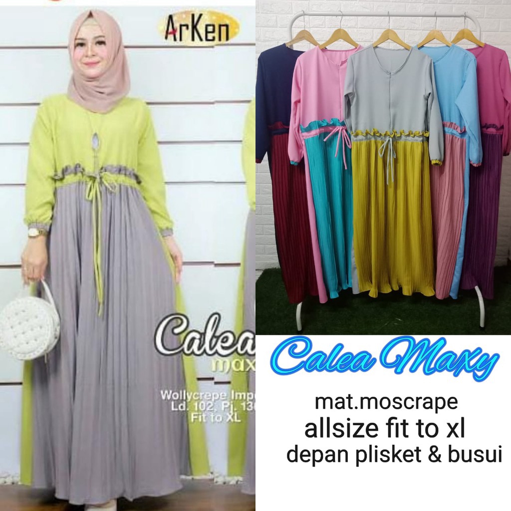 [COD] Calea Maxy Ns Fc Najibah Gamis Syar'i Asdf Abu Muslim Modis Modern