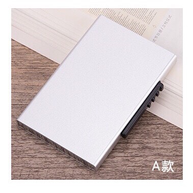 Dompet Kartu Metal Case Card Holder RFID Blocking Anti Theft Data X-32