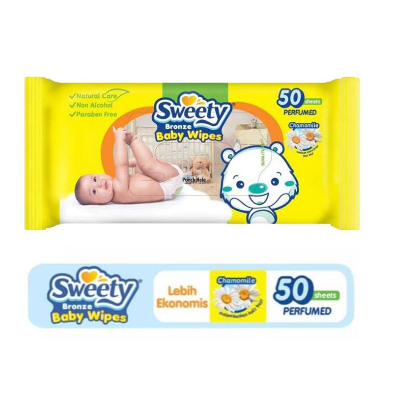 Sweety Bronze baby wipes isi 50 Buy 1 Get 1