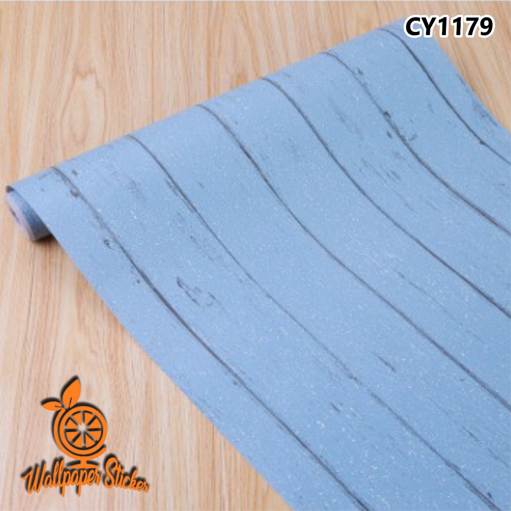 Wallpaper Dinding Wallpaper Stiker 3d Wallpaper Kamar Tidur 10M Wood Fiber Walpaper Motif Serat Kayu Coklat-CY1179