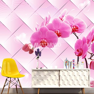 Wallpaper Motif Bunga- Wallpaper Dinding Custom Bunga 3d ...