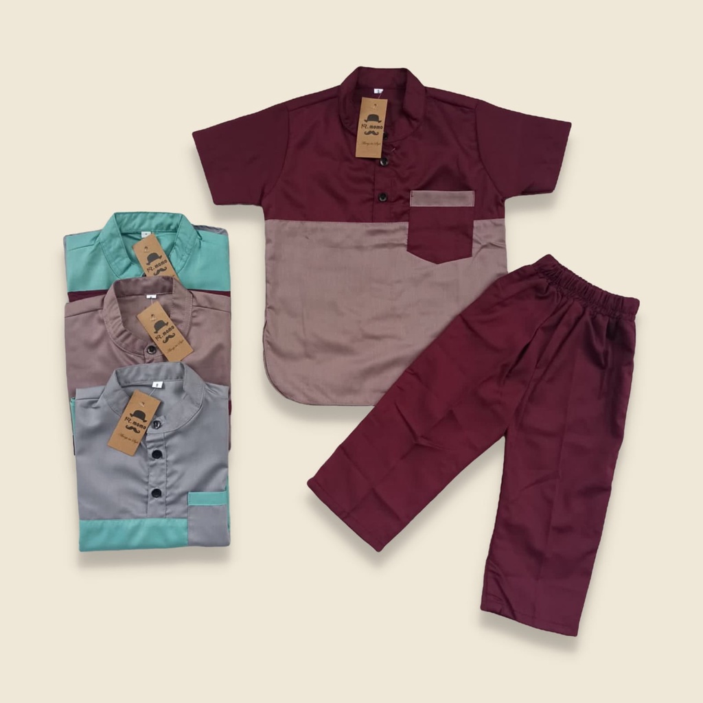 Baju Koko Anak / setelan koko kurta anak / baju muslim anak laki-laki / Koko Anak Laki-laki Setelan Persia 1-10 tahun