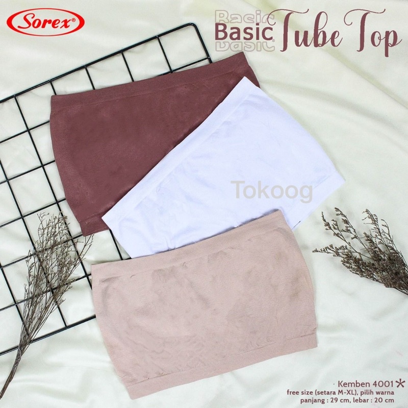 KEMBEN WANITA SOREX 4001 KEMBEN SEAMLESS TANPA TALI ANTI SLIP NADYA KEMBEN SOREX ORI