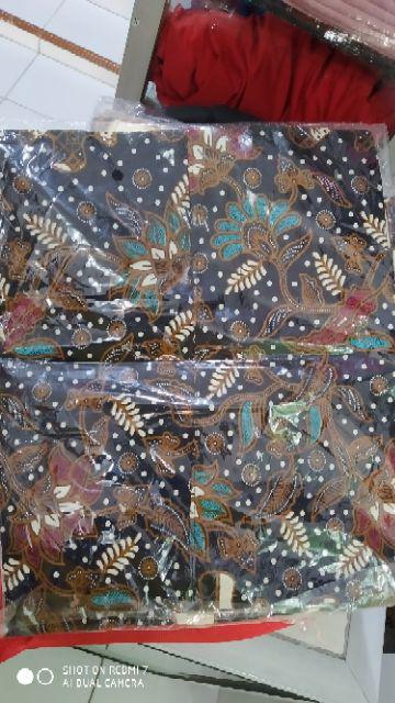 Tunik Batik Ratoe Modern Kode 505 Kancing Depan Krah Dk Tangan 7/8 Bhn Katun Batik Mataram