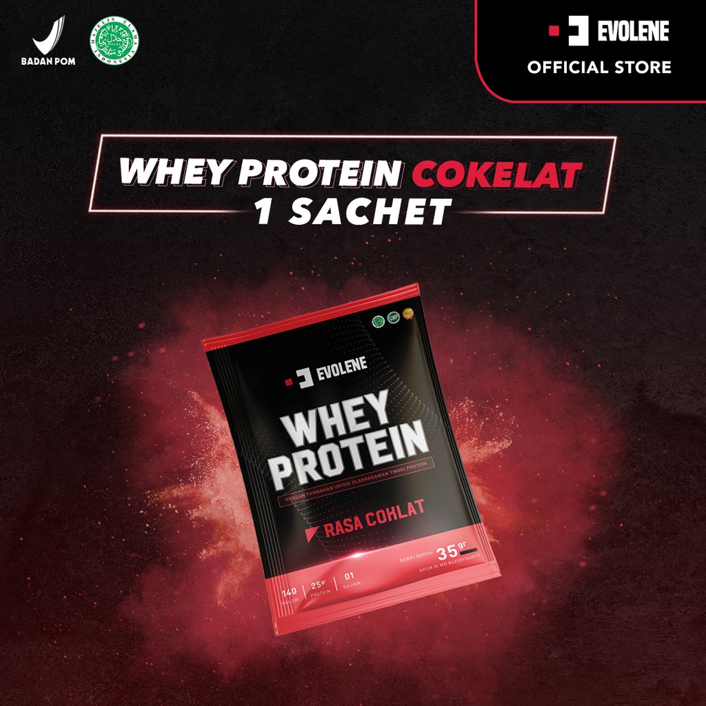 Whey Mocca 1 sachet  - Suplemen fitness pembentuk Otot - Defisit kalori - Susu Protein - Suplemen Fitness - Minuman Protein - Suplemen Workout Evolene Evoline Evolen