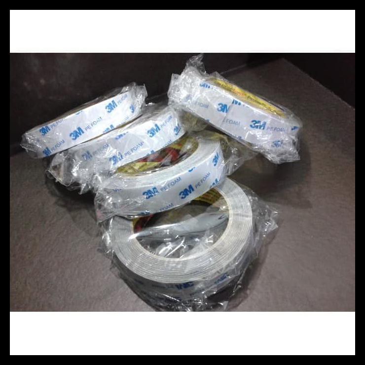 

DOUBLE TAPE 3M PE FOAM SELOTIP BUSA PEREKAT MOBIL MOTOR 2MMX4M 1600 T ND01