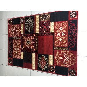 karpet permadani kode 162071 ukuran 115x155 bordeaux