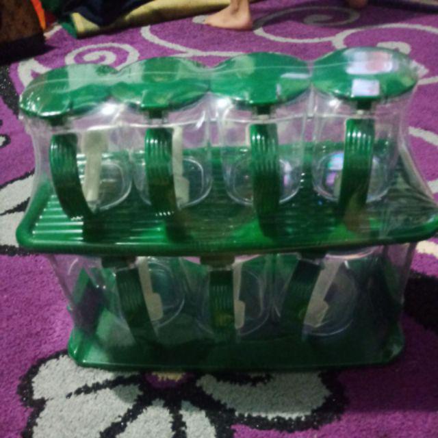 Kitchen Set Rak Dapur Tempat Bumbu Crystal Transparant Nagata 757