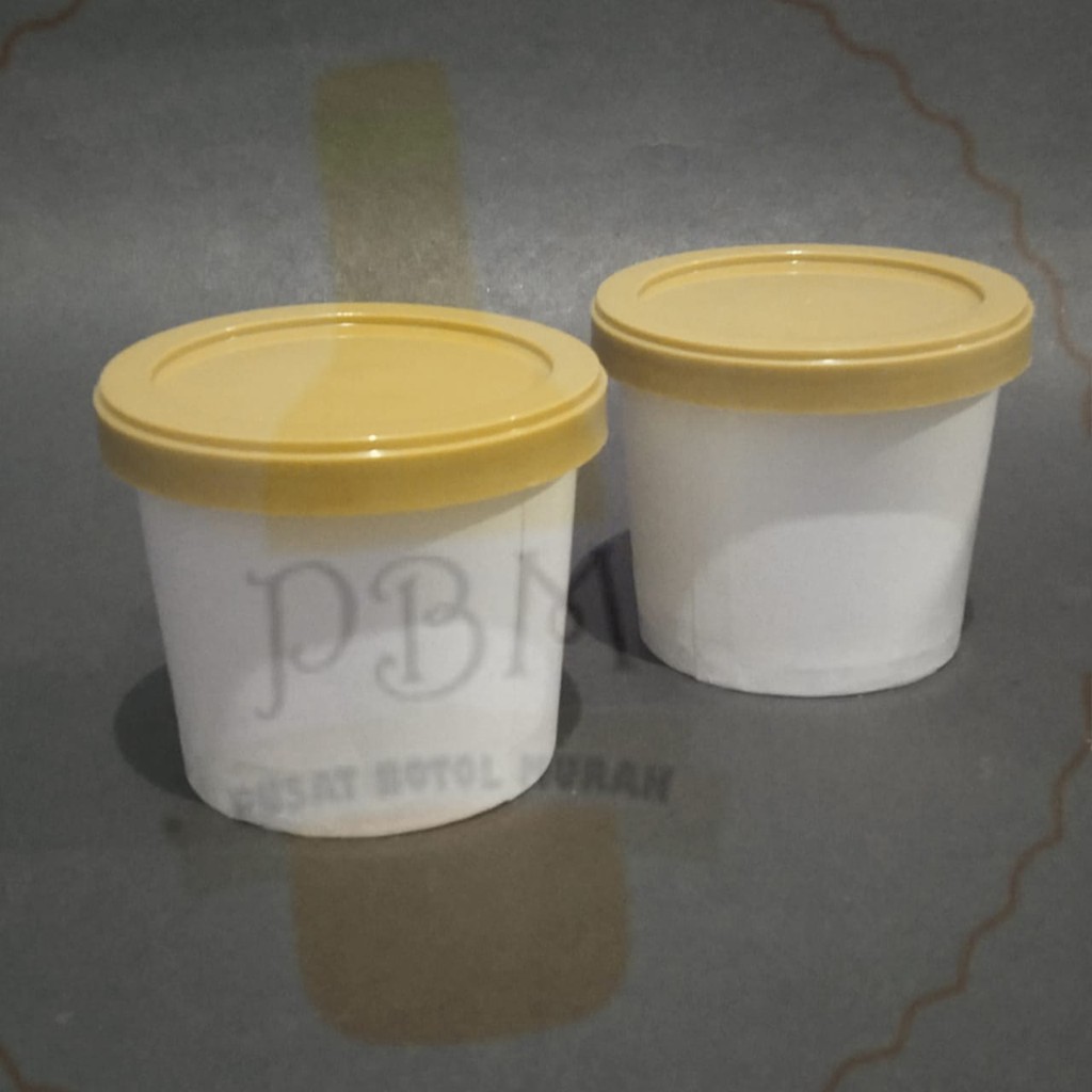 Paper cup ice cream 4 oz  (cup+tutup+sendok) / cup es krim
