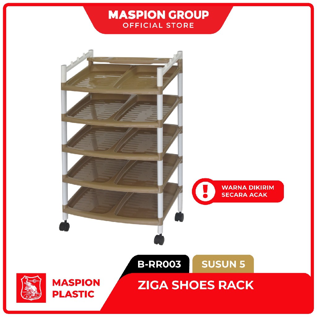 MASPION Ziga Shoes Rack S.5 / Rak Sepatu Ziga 5 Tingkat B RR003