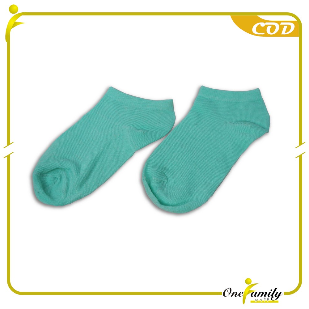 ONE-P59 Kaos Kaki Semata Kaki Polos / Kaus Kaki Wanita / Kaos Kaki Ankle Dewasa / Short Socks Import-TOSCA