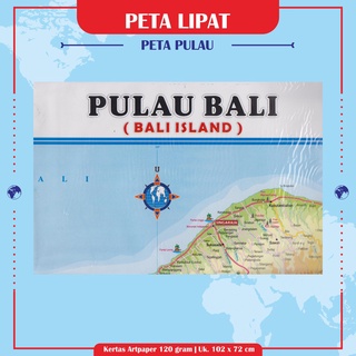 Jual Peta Pulau : Pulau Bali / Pulau Lombok / Pulau Sumbawa / Pulau ...