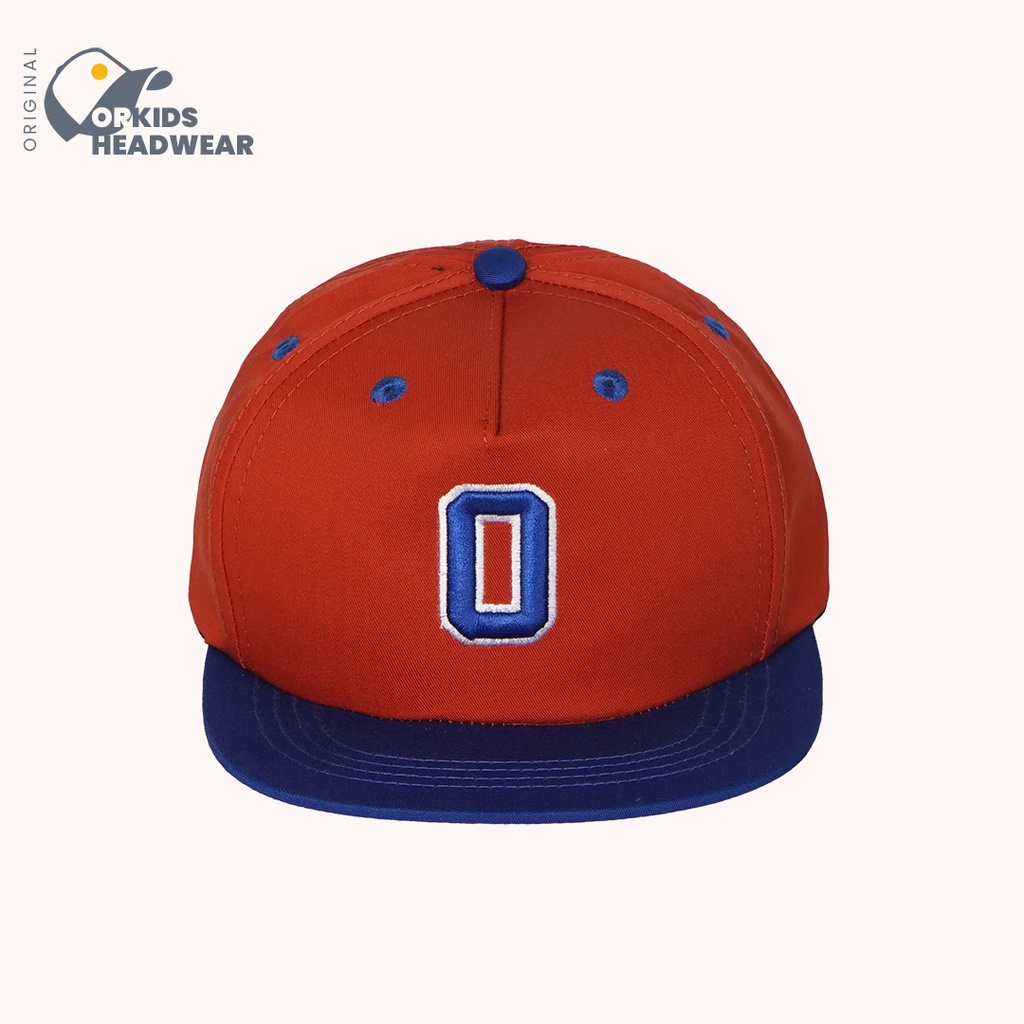ORK689 Topi Anak Laki laki  Snapback Baseball Olet Red Brick-4