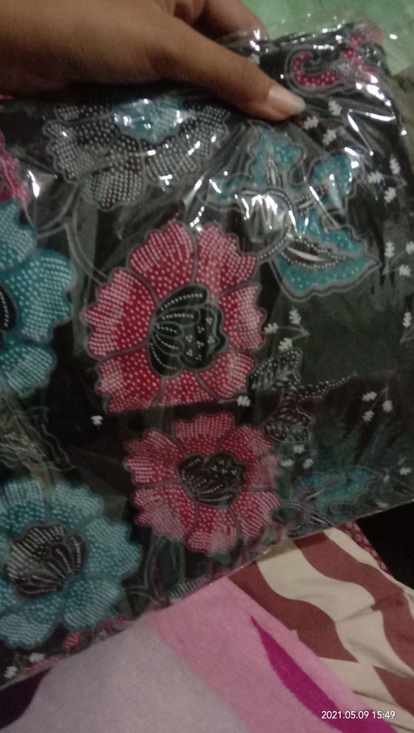 Ms Gamis Batik Sriwedari Maxi Modern Jumbo Bumil/busui Katun Sogan All Size