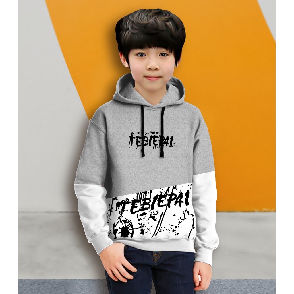 Hoodie Anak Tebiepai Anak Gaming Bahan Fleece Tebal /Jaket Anak Laki Laki/Jaket Anak Terbaru/4-11 TAHUN(FLAVA_STORE)