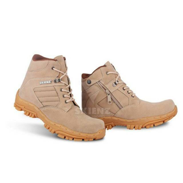 SEPATU SAFETY SEMI BOOTS SKIENZ PRIA KULIT BOOT SAVETY BUT SEPTI BUTS SEVTI