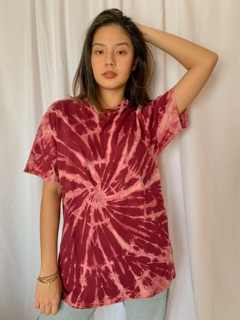  Kaos  Tie  dye  Dark base with Spiral 5 pilihan warna  