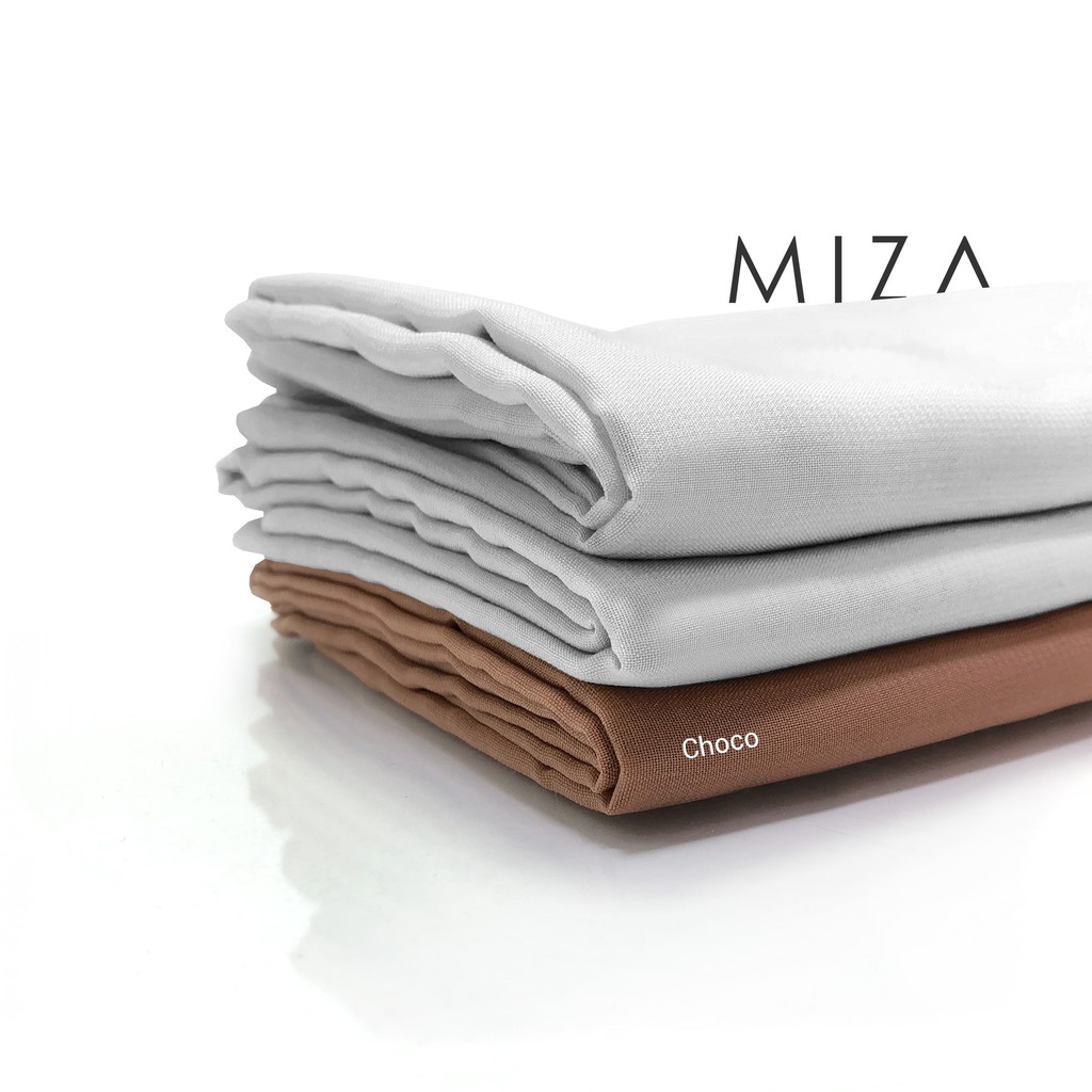 Hijab Segiempat Polycotton Scarf Premium Part 1 Hazel by MIZA-Choco