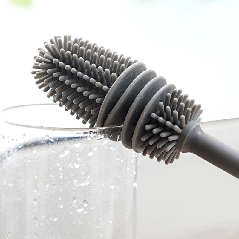 Sgmshop Anti Gores Sikat Botol Gelas Silikon Pembersih Alat Rumah Tangga Brush Pembersih Botol