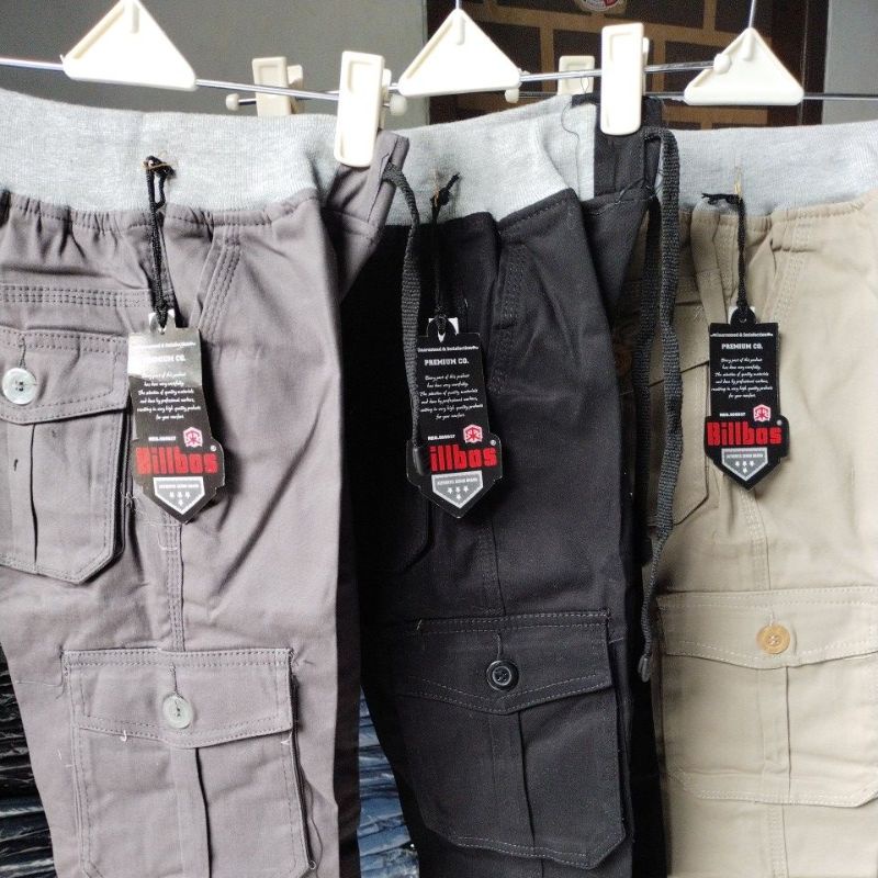 Celana Panjang Jogger Cargo Anak Laki Cowo /Tanggung 6-10 Tahun Pinggang Karet