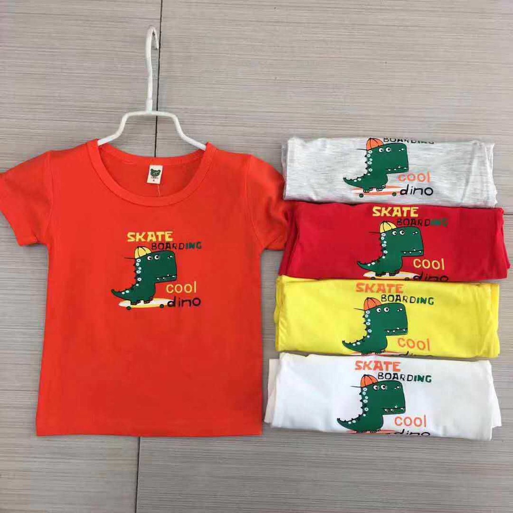 Kaos anak laki laki perempuan unisex murah gambar gajah Bahan katun import Premium - Dino Skate MB