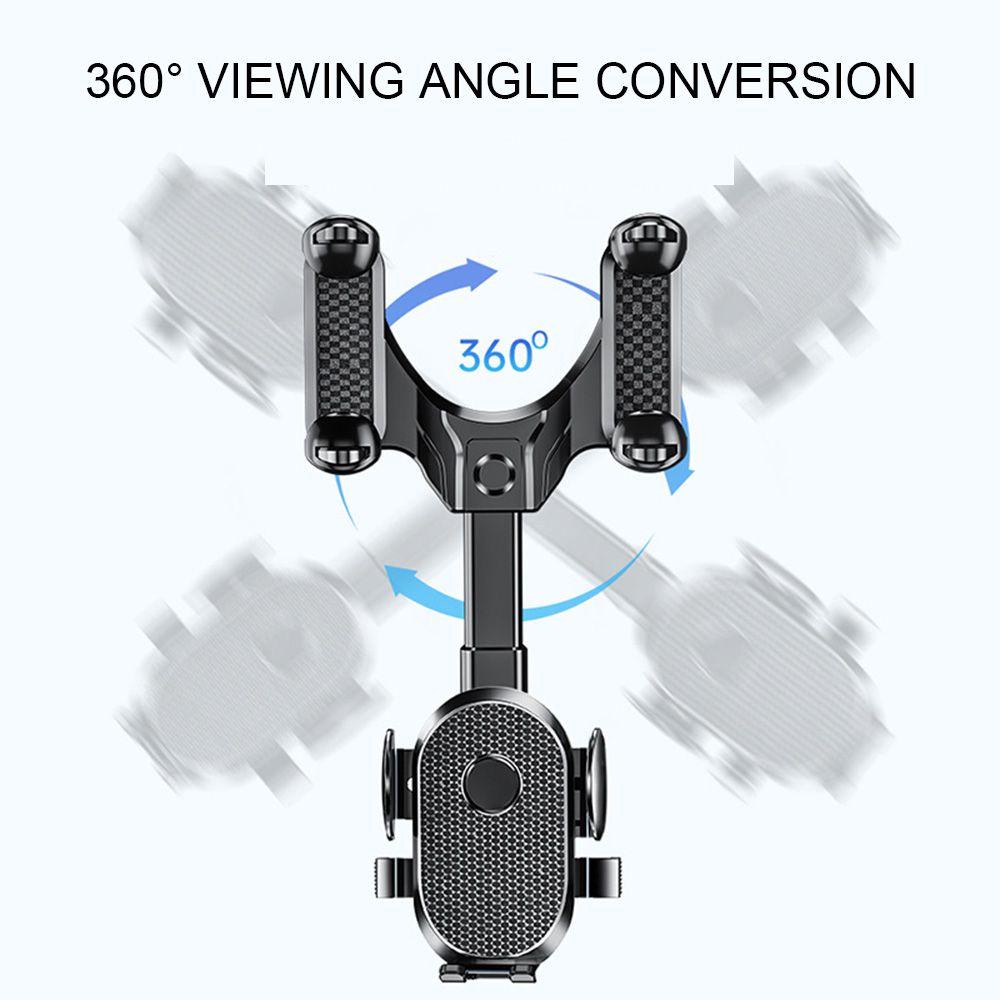 TOP Mount Kendaraan Rotatable Mudah Dipasang Kaca Spion Hitam