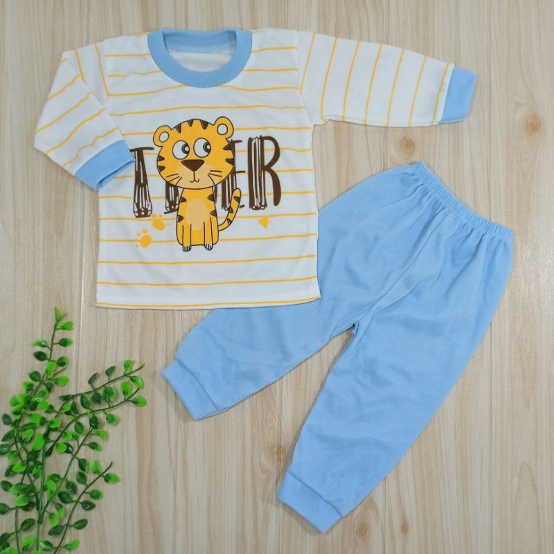 [Ss-8025] Piyama Bayi 0-9bulan, Pakaian Bayi, Baju Setelan Anak, Baju Tidur Anak