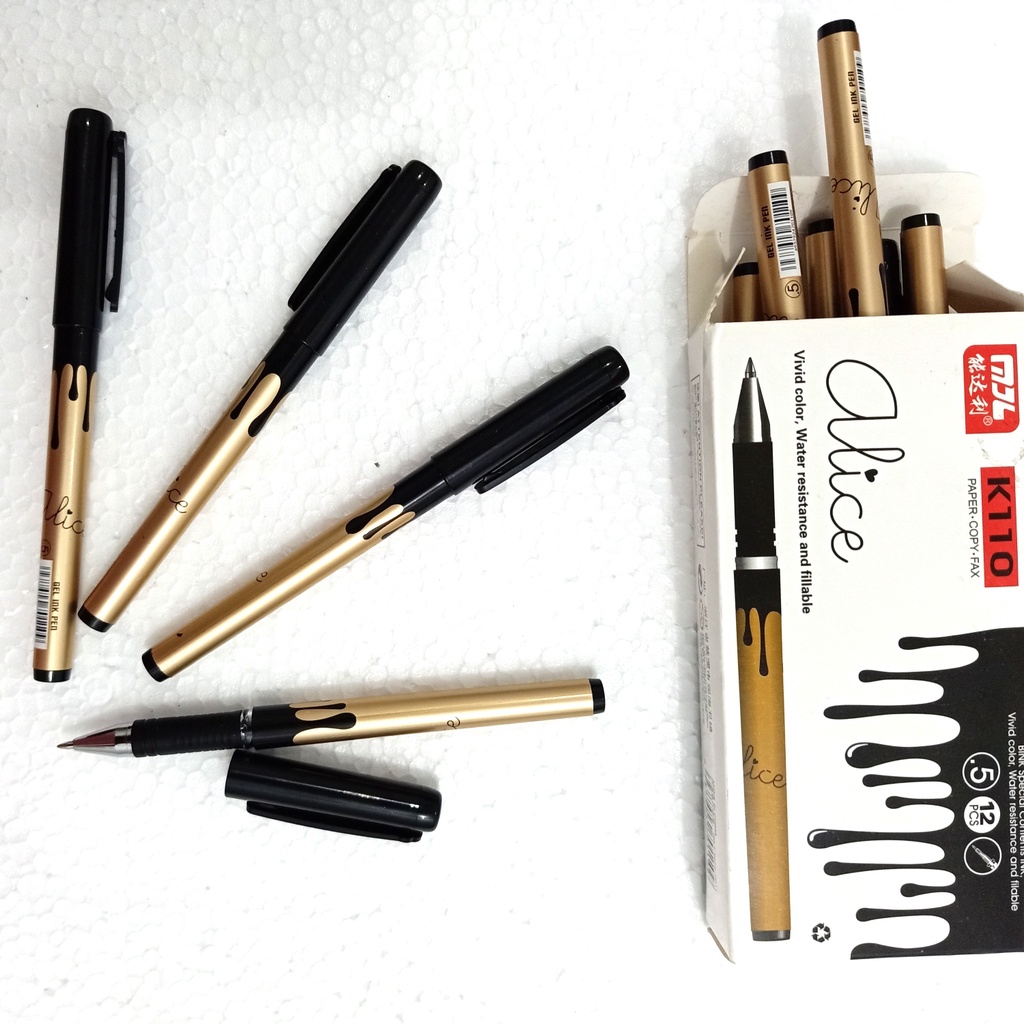 

PEN GEL ALICE K 110 HITAM PER 2PC