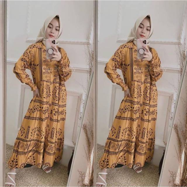 TIMI DRESS / GAMIS MUSLIM TERBARU / GAMIS TIMI / GAMIS RAYON