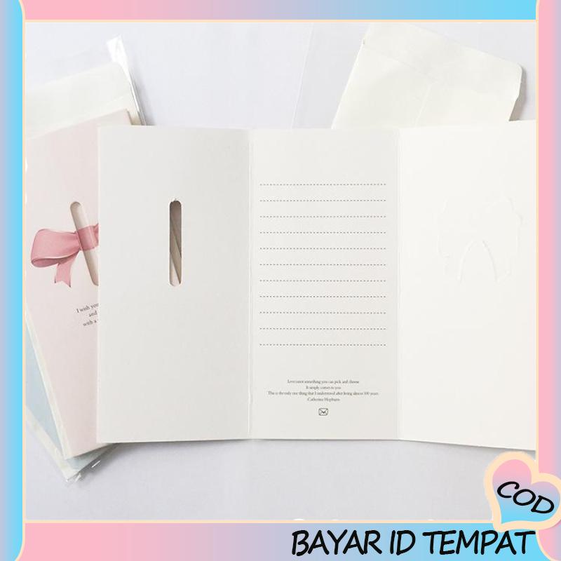 COD❤️ Kartu Ucapan Natal / Tahun Baru / Valentine / Musim Gugur Motif Hati A.one