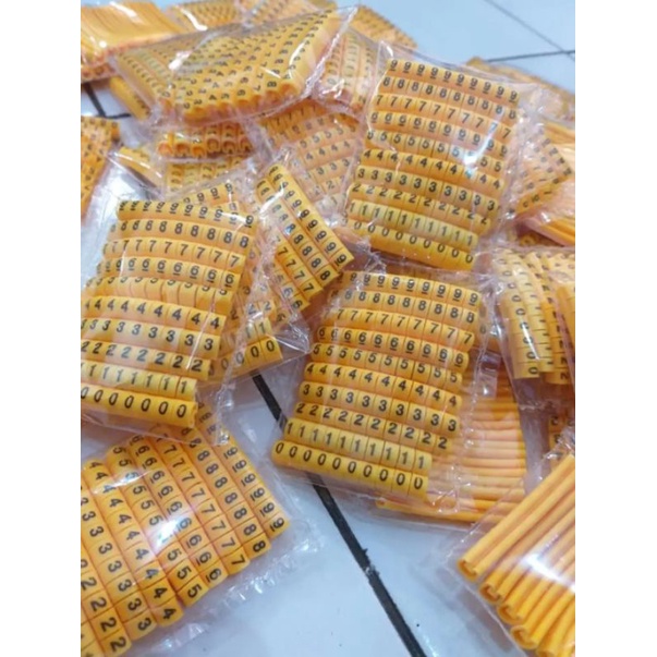 Cable Marker/Penanda kabel/Nomer kabel Snake/mic