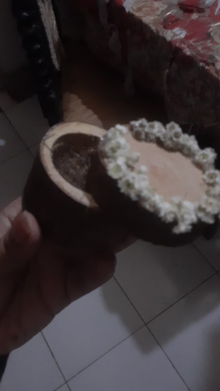 Promo Edelweis Tempat Cincin Ring Box Rustic Wood Slices