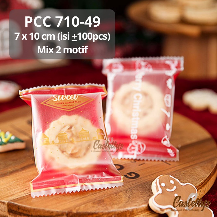 Plastik Cookies PCC 710-49 Nastar Kue Kering Nougat Natal Christmas