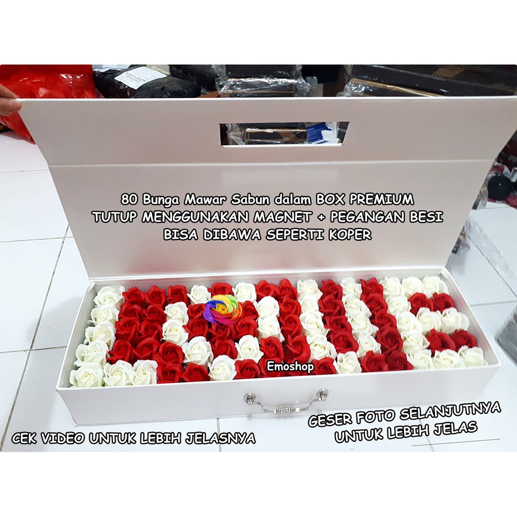 Buket 18 Bunga Mawar Sabun Kado Ultah PacarAnniversary Import Unik