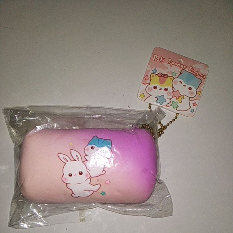 PRELOVED  SQUISHY LICESEND POLI SPONGE FINGER SQUISHY TAG