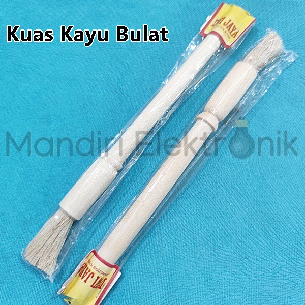 Kuas Kayu Bulat 22cm - Kuas Kecil Bulat