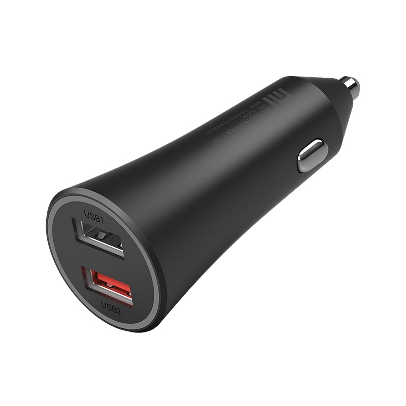 Xiaomi Charger Mobil Mi 37W Dual-Port USB Car Fast Charging