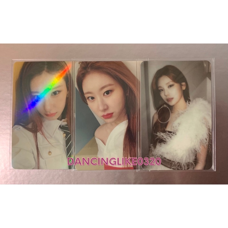 Ready Itzy Photocard Yeji Chaeryeong Limited Wd Nbd Januari Jan No Bad Days