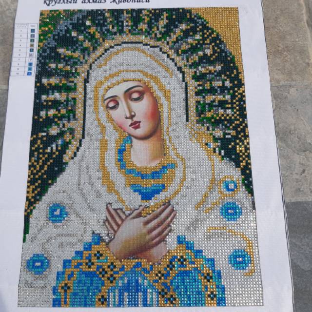 Diamond Painting Bunda Maria (Sudah Jadi) + Pigura