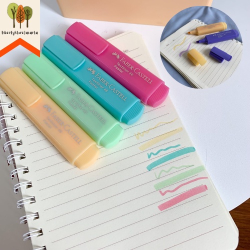 

Faber-Castell Textliner 46 Pastel Highlighter ORIGINAL Stabilo Textmarker Warna Soft Lucu Unik Alat Tulis Kantor