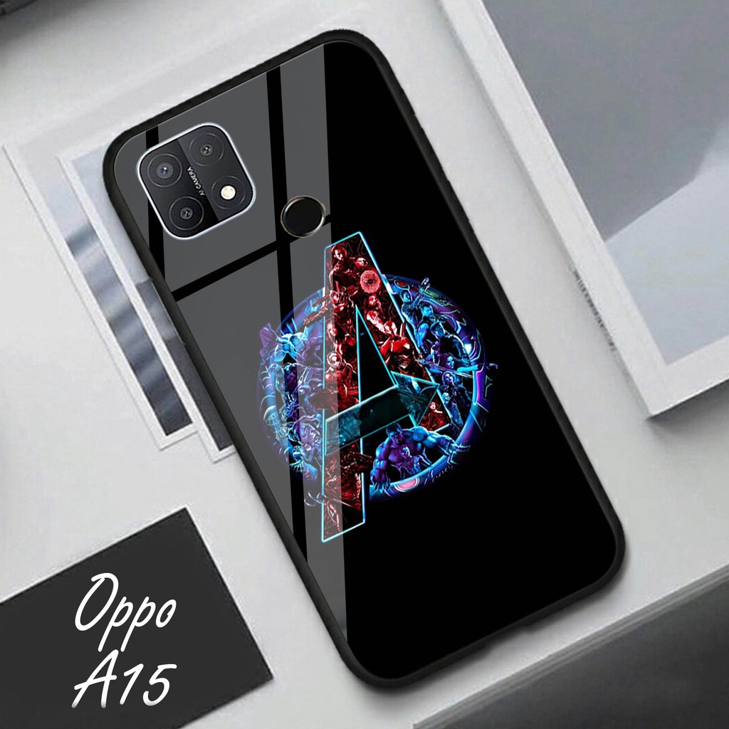 Softcase Glass Kaca OPPO A15 - Case Hp Pelindung Handphone OPPO A15 [A68].