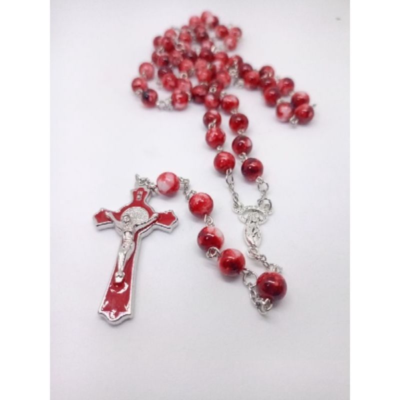 Rosario Corak Batu Merah (M) + Kotak